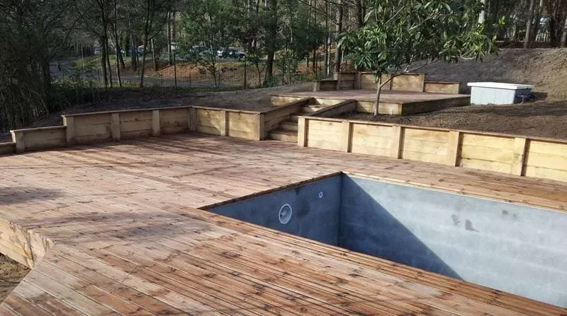 installation terrasse près de Mios